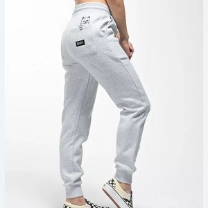 RIPNDIP Peeking Nerm Light Grey Jogger Sweatpants